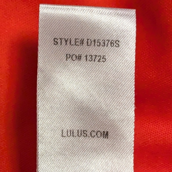 Lulu's Forevormore Orange Red Fit and Flare Halter Dress Chiffon Overlay Sz. S - Picture 13 of 13